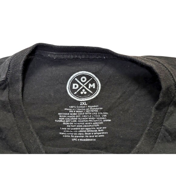 VTG Smiley Face Be Kind to Your Mind Graffiti Tee Mens 2XL Black T-Shirt - Picture 2 of 3